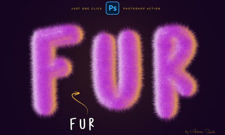 Fur Effect Photoshop Action